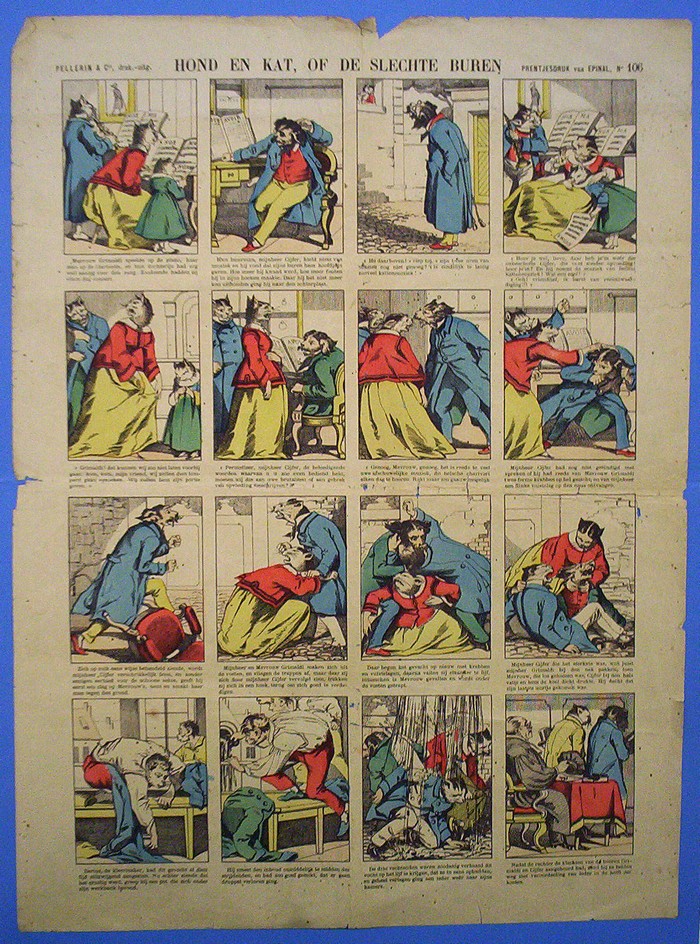 Hond en kat, of de slechte buren