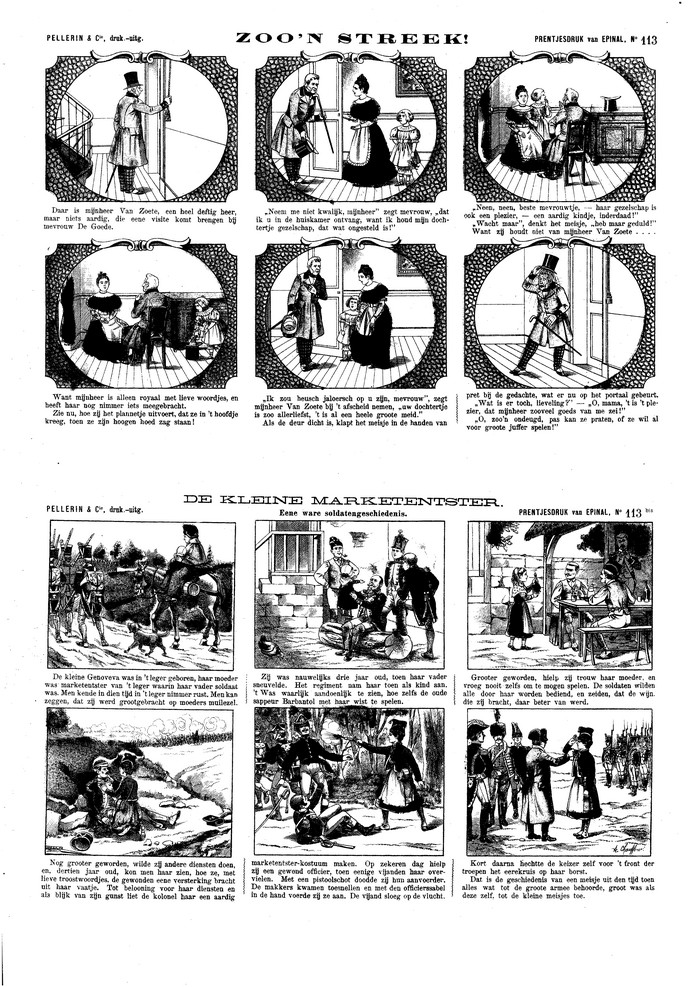 Zoo?n streek    De kleine marketentster (eene ware soldatengeschiedenis)