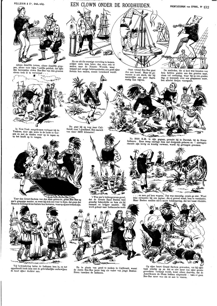 Een clown onder de roodhuiden