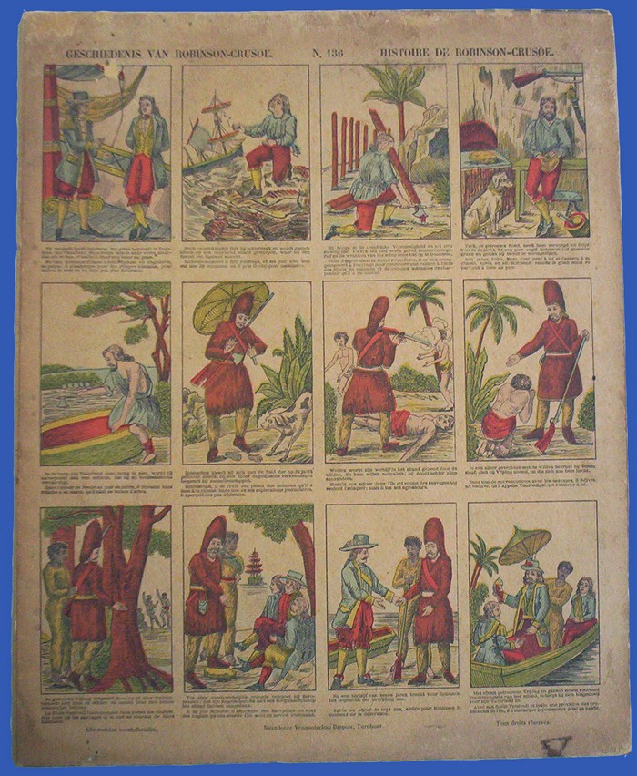 Geschiedenis van Robinson-Crusoé Histoire de Robinson-Crusoe