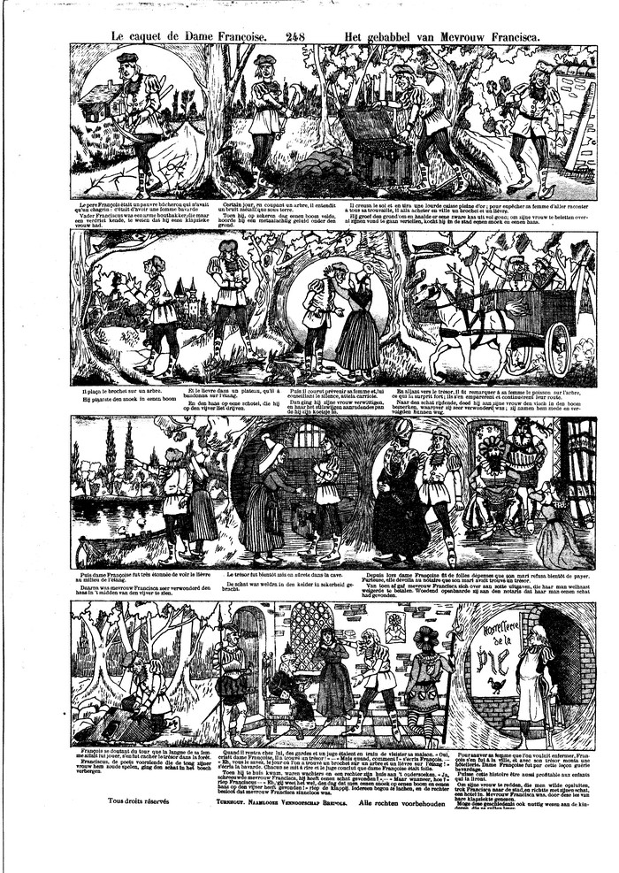 Le caquet de Dame Françoise Het gebabbel van Mevrouw Francisca