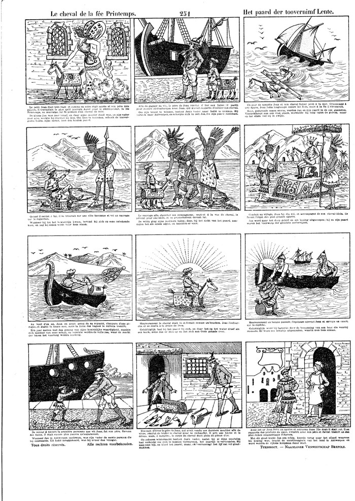 Le cheval de la fée Printemps Het paard der toovernimf Lente