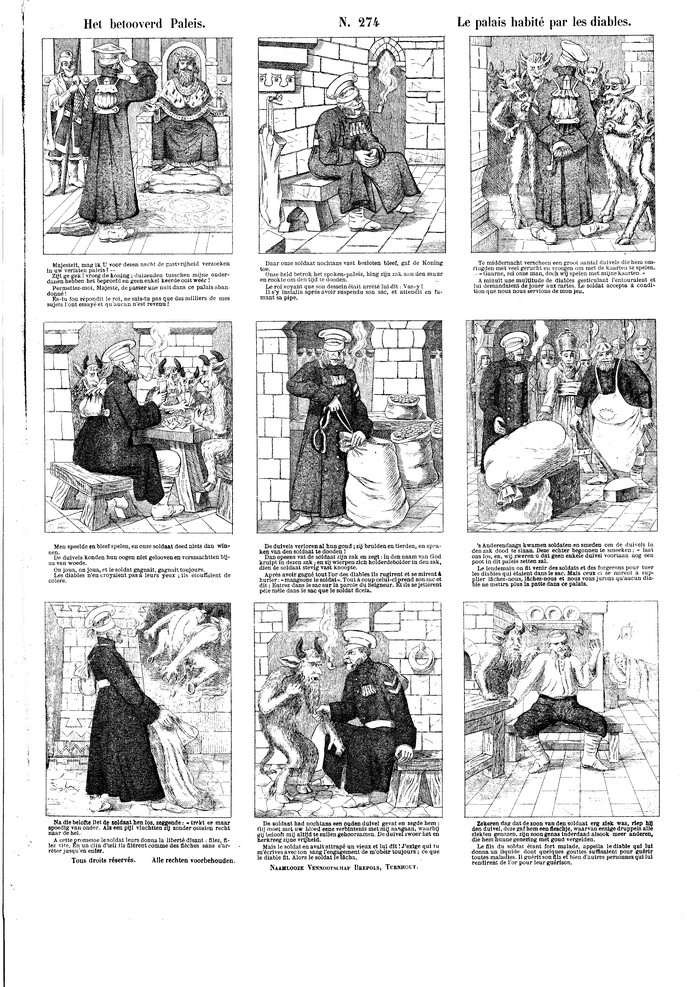 Het betooverd paleis Le palais habité par les diables