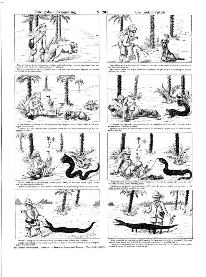 Eene gedaanteverandering Une métamorphose