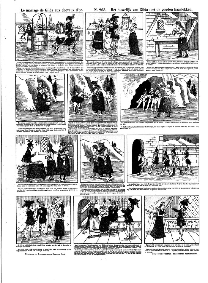 Le mariage de Gilda aux cheveux d?or Het huwelijk van Gilda met de gouden haarlokken