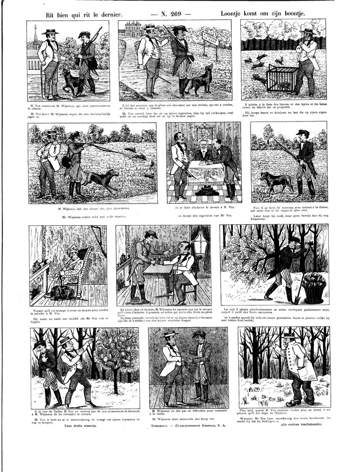 Rit bien qui rit le dernier Loontje komt om zijn boontje