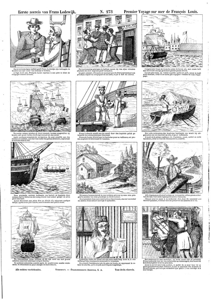 Eerste zeereis van Frans Lodewijk Premier voyage sur mer de François Louis