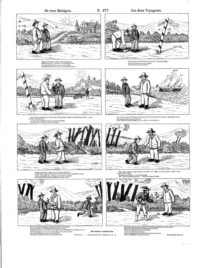 De twee reizigers Les deux voyageurs
