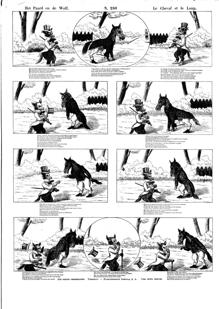 Het paard en de wolf Le cheval et le loup