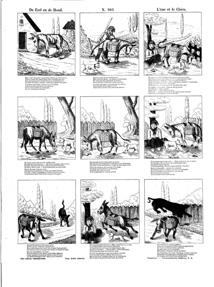 De ezel en de hond L'âne et le chien