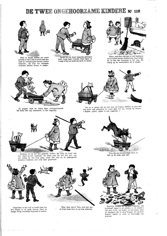 De twee ongehoorzame kinderen