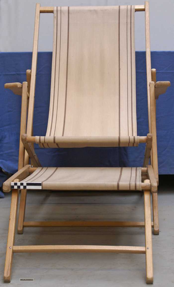 Strandstoel met voetsteun