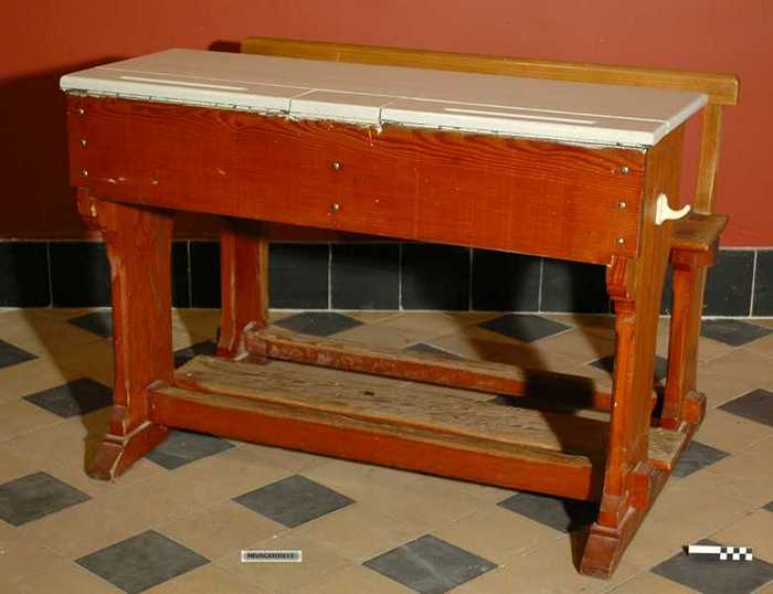 Schoolbank voor twee personen