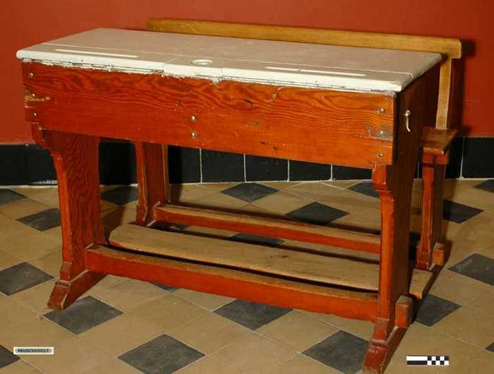 Schoolbank voor 2 personen