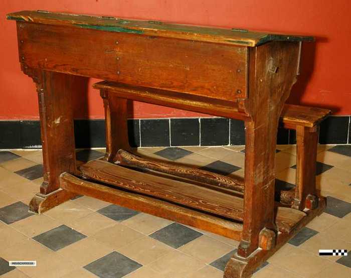 Schoolbank voor 2 personen