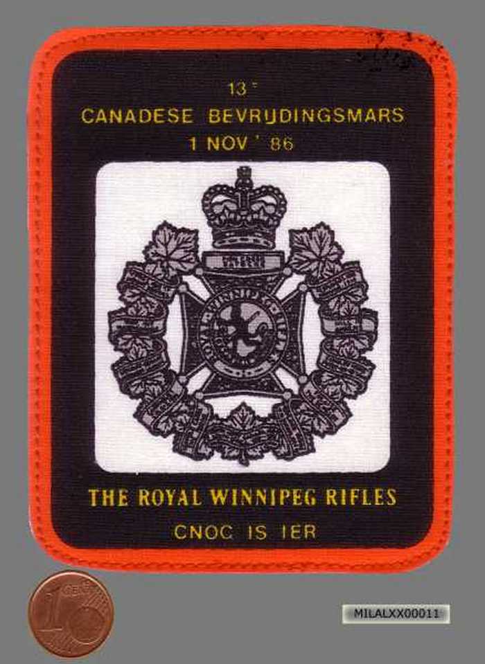 Insigne 13e Canadese Bevrijdingsmars. Cnoc is Ier.