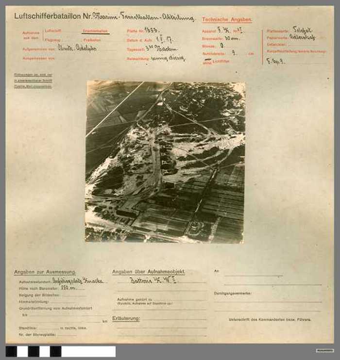 Batterie K.W.II(Militaire luchtfoto-opname)