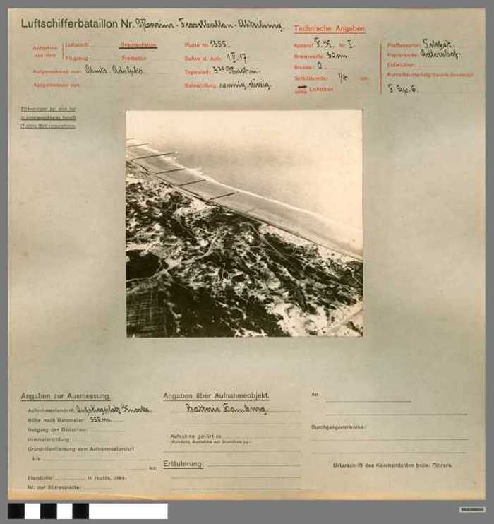 Batterie Hamburg (Duitse militaire luchtfoto-opname)