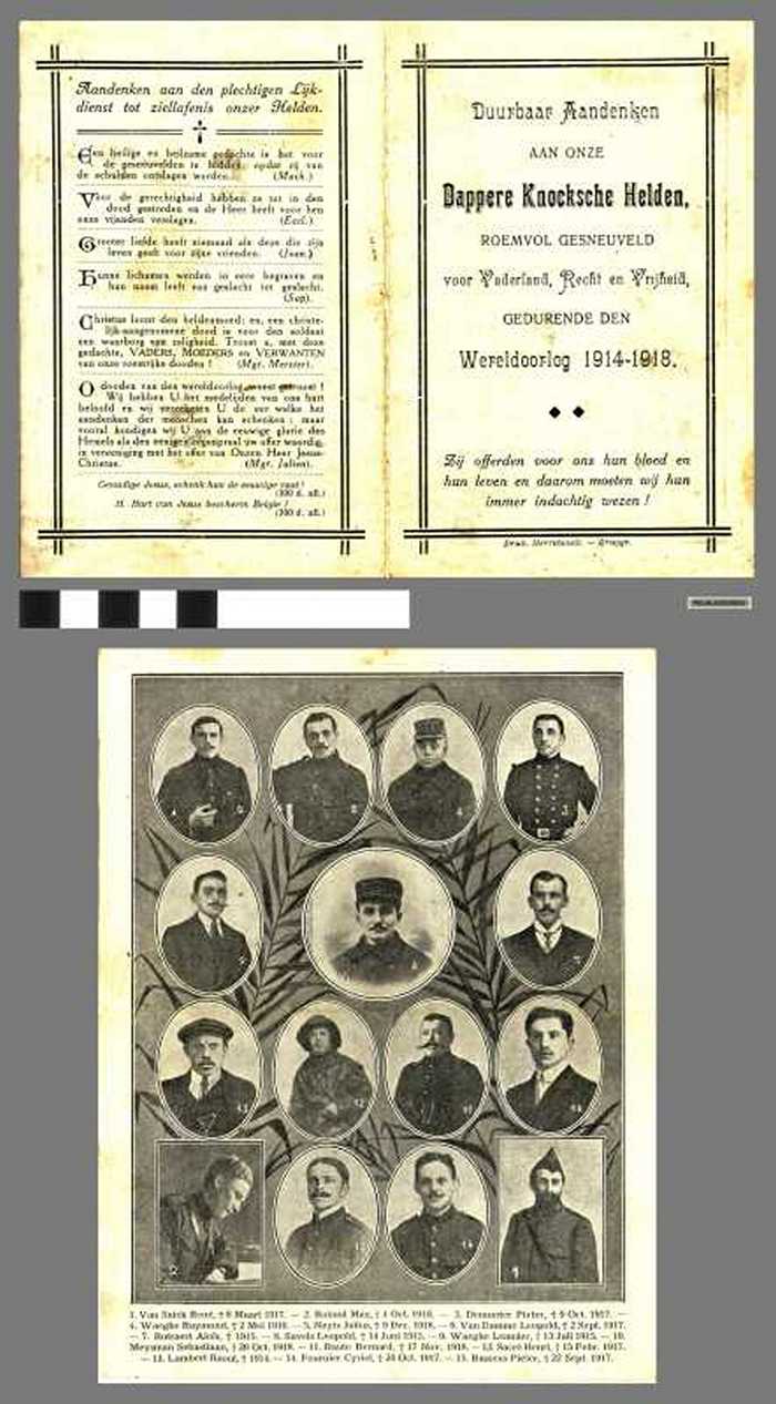Duurbaar aandenken aan onze Dappere Knocksche Helden
