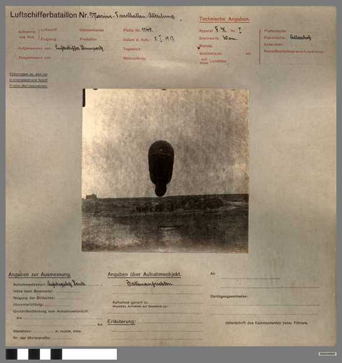 Ballonanfrichten. (Militaire foto)