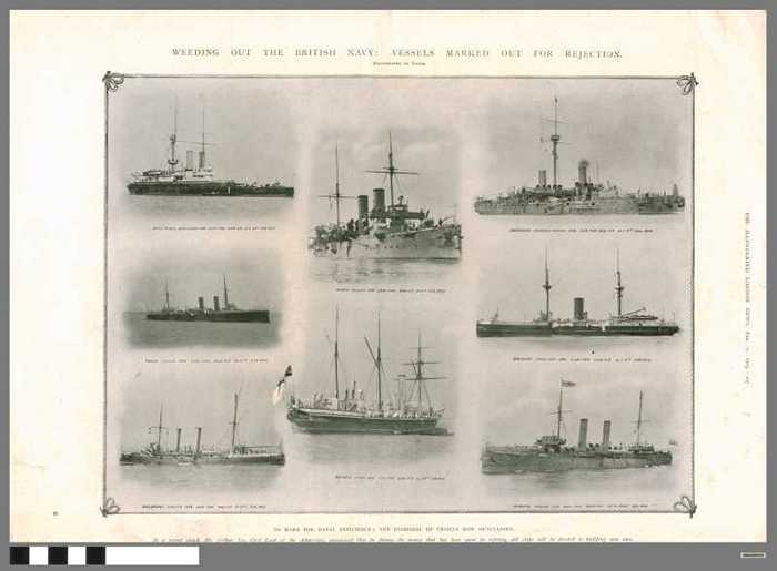 Weeding out the British navy: vessels marked out for rejection.