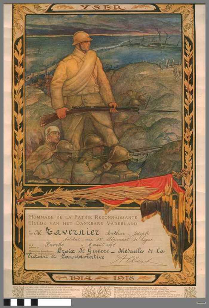 Hulde van het dankbare Vaderland - TAVERNIER Arthur