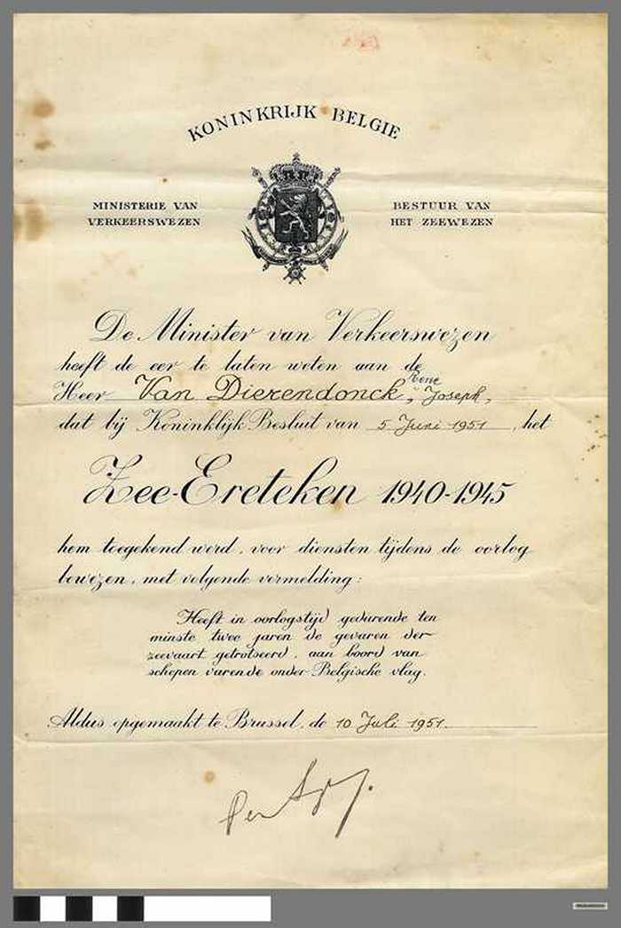 Zee-Ereteken - 1940-1945 - VAN DIERENDONCK René