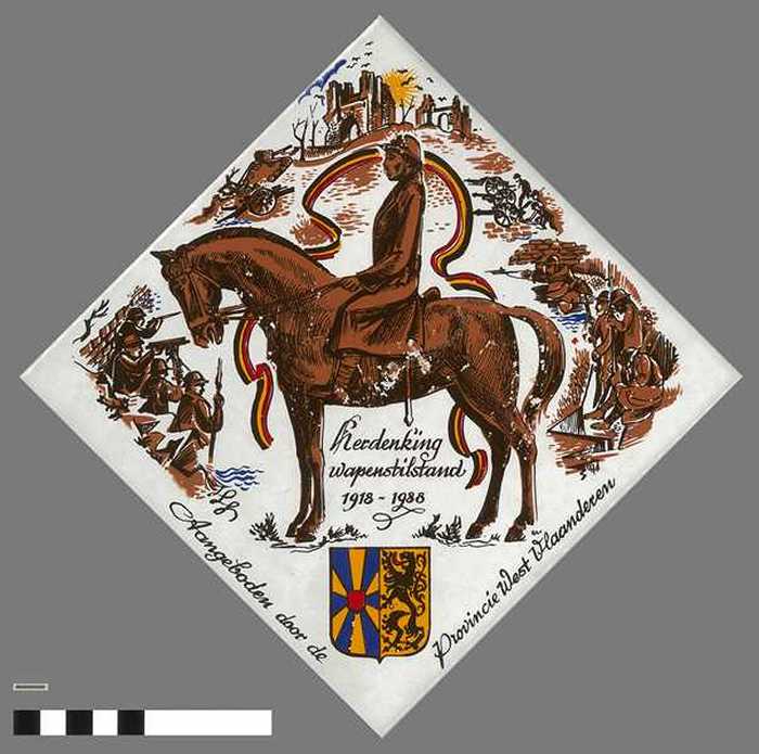 Siertegel: Herdenking wapenstilstand - 1918-1988 - DEBLAUWE Oscar