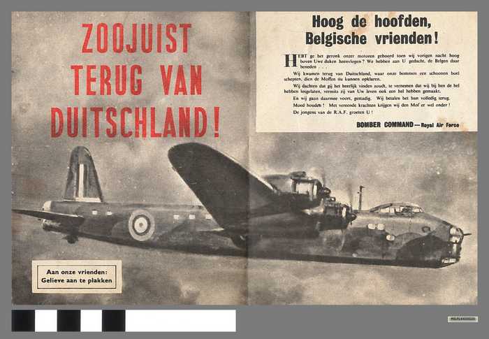 Zoojuist terug van Duitschland! Hoog de hoofden Belgische vrienden!