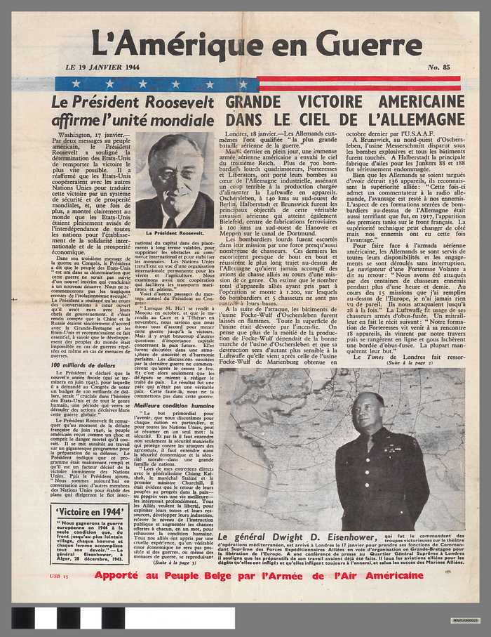 L'Amerique en Guerre - N° 85