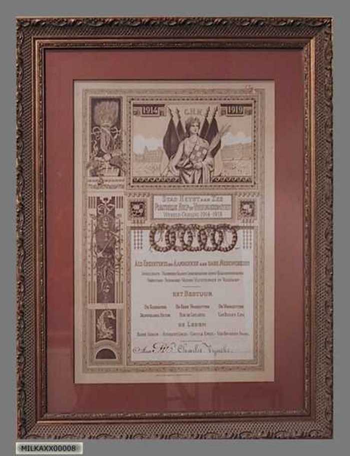 Stad Heyst aan Zee - Plaatselijk Hulp en Voedingskomiteit Wereldoorlog 1914 -1918.