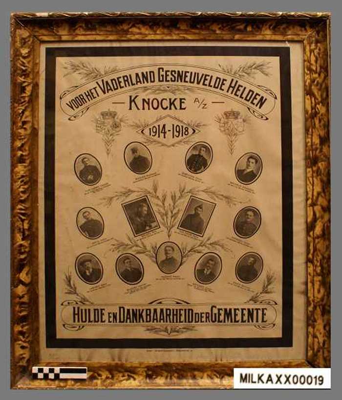 Voor het vaderland gesneuvelde helden Knocke a/z