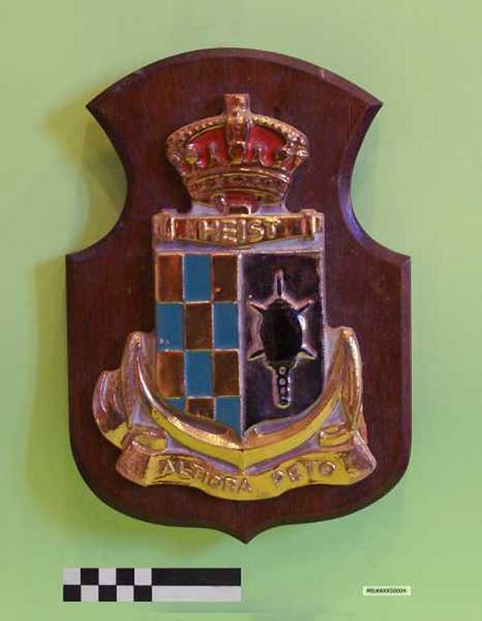 Wapenschild Belgische Marine (Heist - Altiora Peto)