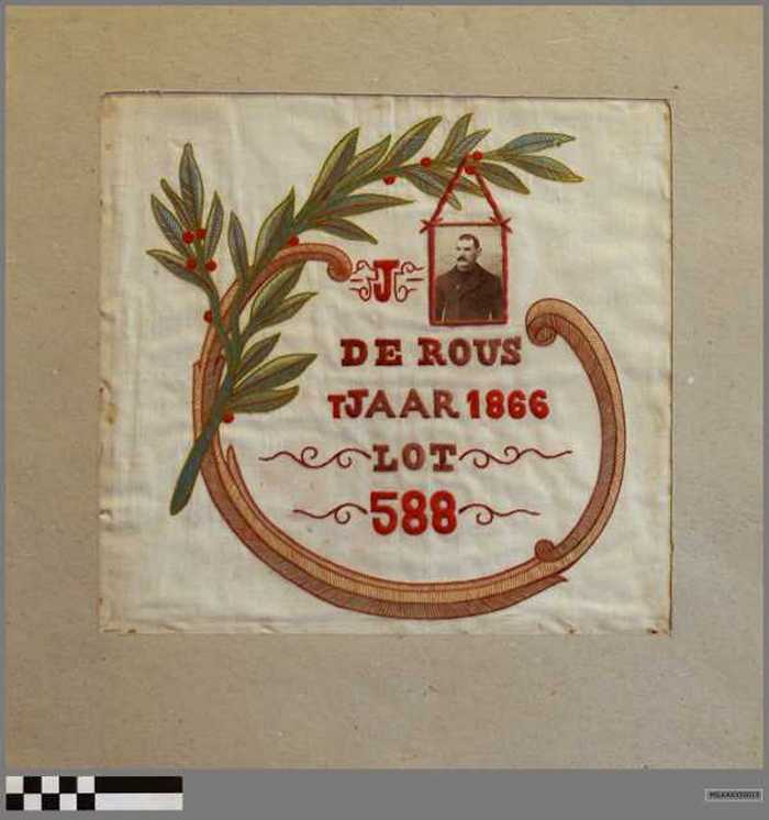 Lotelingticket Nr. 588 De Rous J. in 1866