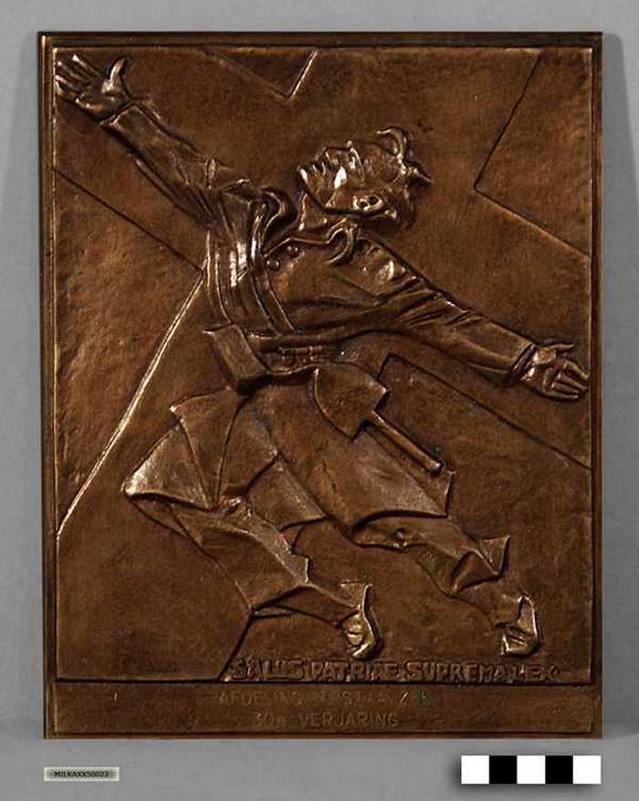 Plaquette van de Vuurkruisers - Afdeling Heis a/Zee