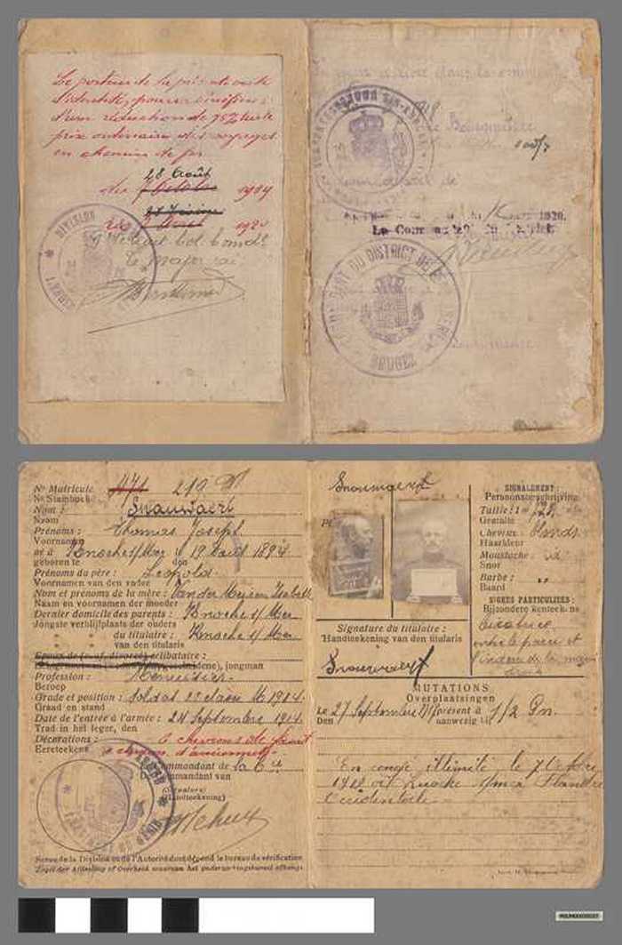 Militair paspoort - SNAUWAERT Thomas