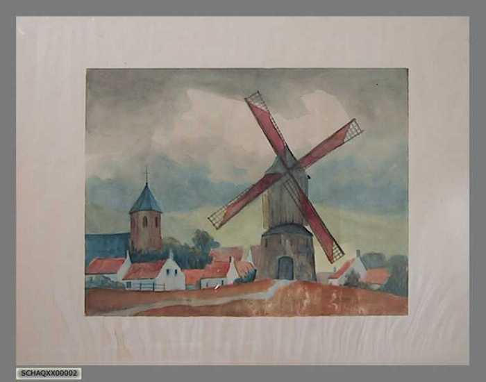 Bergmolen te Ramskapelle.