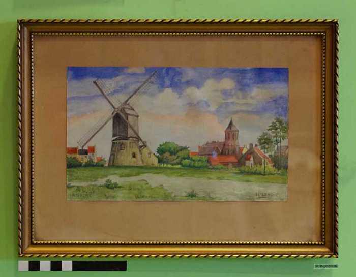 Knocke, molen en kerk