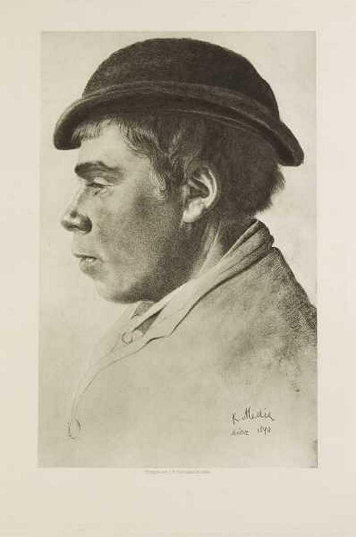 Aus Belgien, Studien-Blätter von K. Mediz - Man met bolhoed