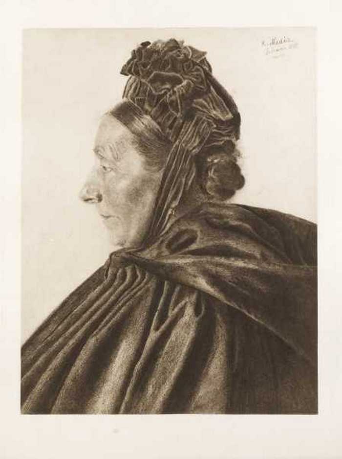 Aus Belgien, Studien-Blätter von K. Mediz - Vrouwtje op haar zondags