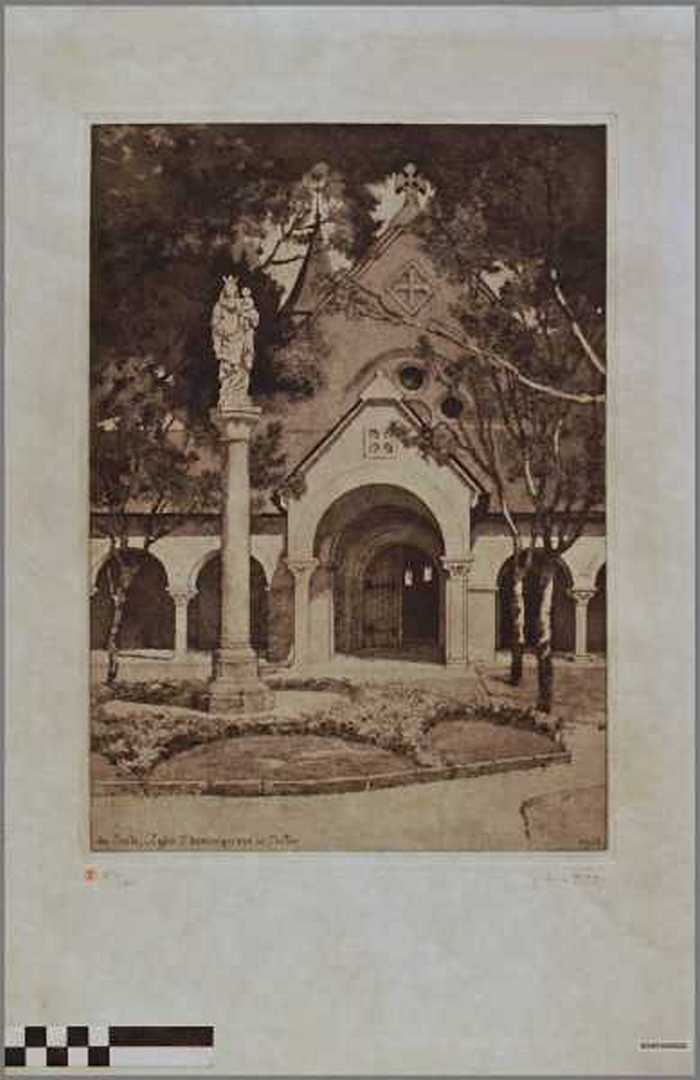 LEglise St Dominique vue du Cloître du Zoute