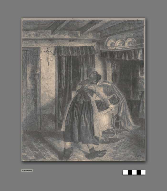 Interieur Knoks huisje van Karl Mediz