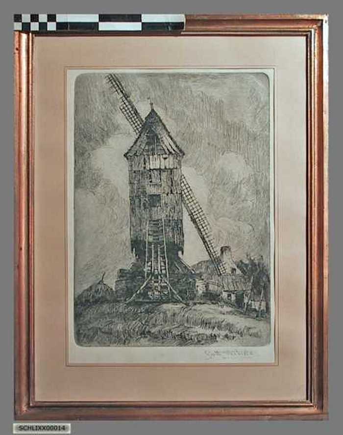 Oude molen te Heist aan Zee