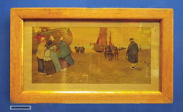 Vissersboten op het strand.