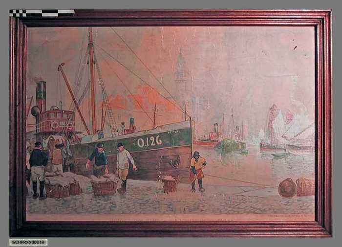 Le port de pêche d Ostende - De vissershaven van Oostende.