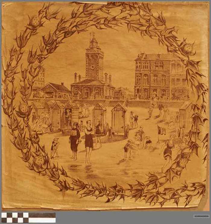 Strand van Knokke met vuurtoren