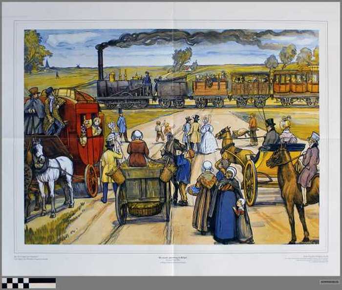 De eerste spoorweg in België