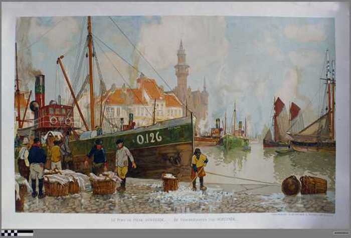 Le Port de Pèche dOstende - De Visschershaven van Oostende.