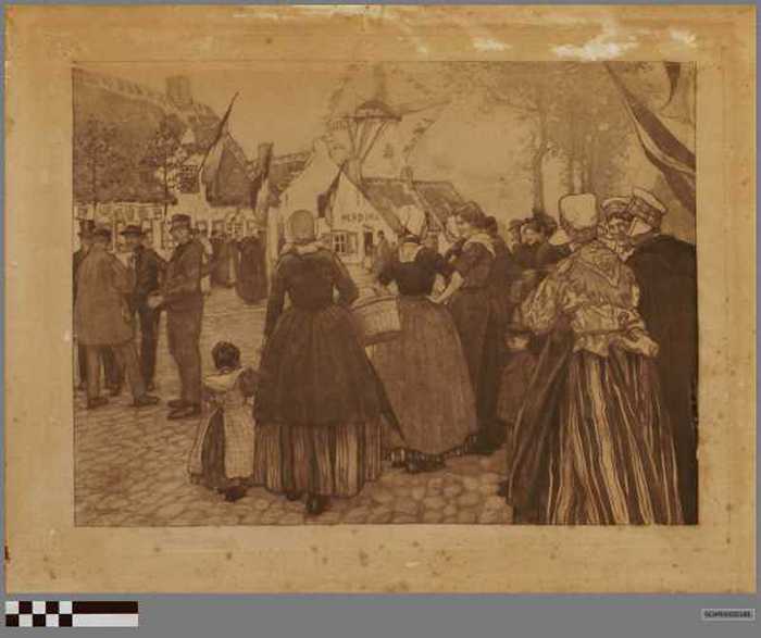 Feestdag in het dorp