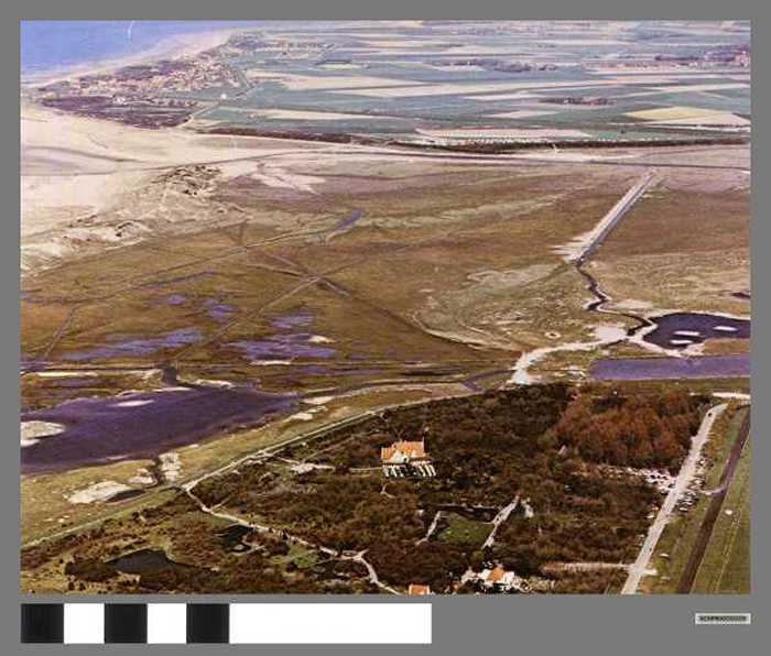 Luchtfoto van het Zwin - Vue aérienne du Zwin